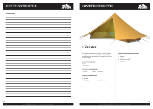 Handleiding De Waard Zeester Tent