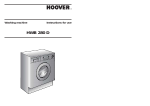 Handleiding Hoover HWB 280D-80S Wasmachine