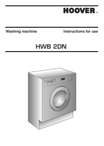 Handleiding Hoover HWB 2402DN1-S Wasmachine