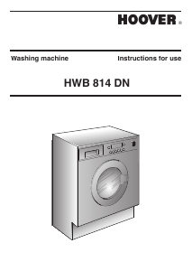 Handleiding Hoover HWB 814DN1-80S Wasmachine