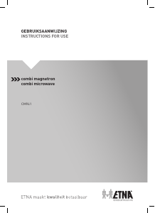 Handleiding ETNA CM941RVS Magnetron