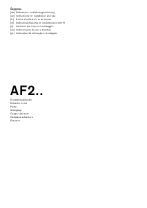 Manual Gaggenau AF210191 Exaustor