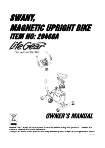 Life gear exercise bike manual on sale