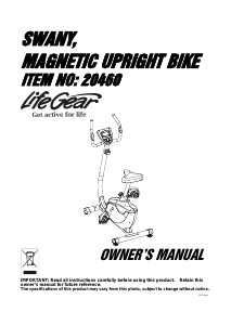 Bruksanvisning LifeGear 20460 Swany Motionscykel