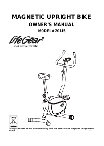 Bruksanvisning LifeGear 20145 Motionscykel