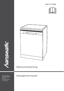 Bedienungsanleitung Hanseatic WQP12-T7635E Geschirrspüler