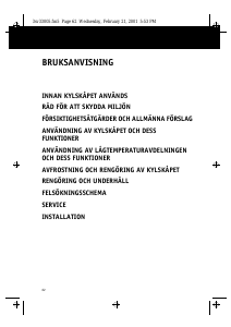Bruksanvisning Whirlpool ART 630/H Kylskåp