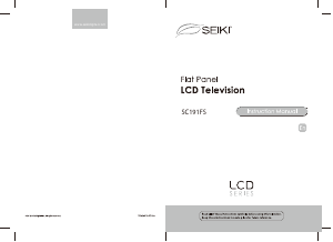 Handleiding SEIKI SC191FS LCD televisie