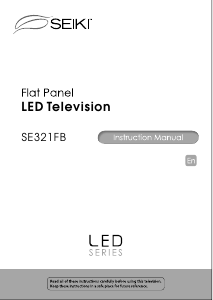 Mode d’emploi SEIKI SE321FB Téléviseur LED