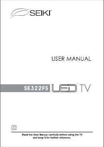 Manual SEIKI SE322FS LED Television