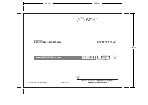 Bruksanvisning SEIKI SE551GS LED TV