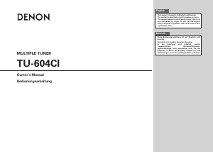 Handleiding Denon TU-604CI Tuner