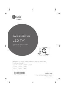 Bedienungsanleitung LG 39LB650V LED fernseher
