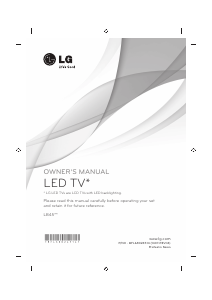 Manual de uso LG 24LB450B Televisor de LED