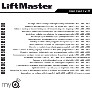 Priročnik LiftMaster LM100 Odpiralec garažnih vrat