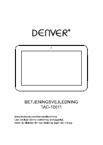 Instrukcja Denver TAC-10011 Tablet