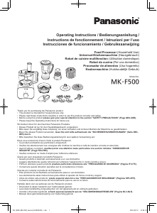Manual de uso Panasonic MK-F500 Robot de cocina