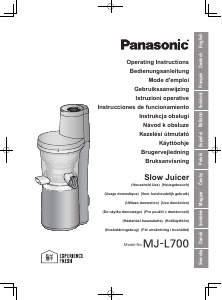 Bedienungsanleitung Panasonic MJ-L700 Entsafter