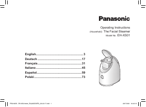Mode d’emploi Panasonic EH-XS01 Vapeur visage
