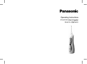 Manual Panasonic EW-1411 Aparat de curatare interdentara