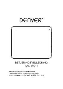 Handleiding Denver TAC-80011 Tablet