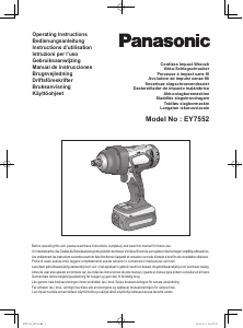 Bedienungsanleitung Panasonic EY7552 Schlagschrauber