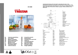 Bruksanvisning Tristar SC-2282 Saftpresse