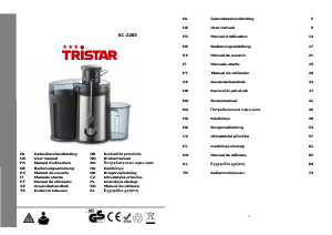 Bruksanvisning Tristar SC-2283 Saftpresse