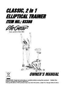 Handleiding LifeGear 93386 Classic Crosstrainer