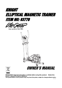 Handleiding LifeGear 93770 Knight Crosstrainer