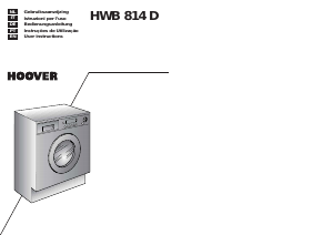 Manual Hoover HWB 814D-30S Máquina de lavar roupa