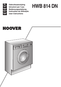 Manual Hoover HWB 814DN1-S Máquina de lavar roupa