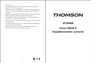 Manual de uso Thomson iF1944B Báscula