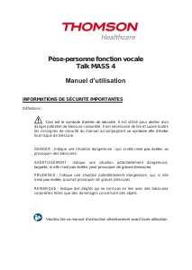 Mode d’emploi Thomson TEB 901A Pèse-personne