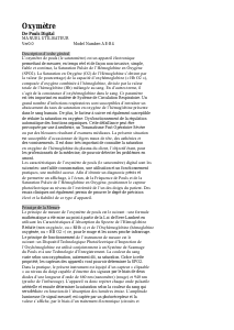 Mode d’emploi Thomson AE-B4 Oxymètre de pouls