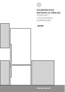 Instrukcja Gorenje NRK21PSJ Lodówko-zamrażarka