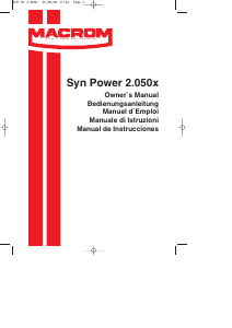 Manuale Macrom Syn Power 2.050x Amplificatore auto