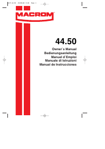 Manuale Macrom 44.50 Amplificatore auto
