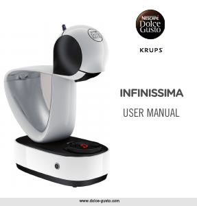 Handleiding Krups KP170840 Nescafe Dolce Gusto Infinissima Espresso-apparaat