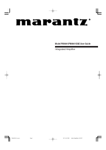Bruksanvisning Marantz PM4001OSE Förstärkare