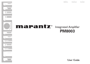 Bruksanvisning Marantz PM8003 Förstärkare