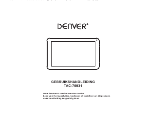 Handleiding Denver TAC-70031 Tablet