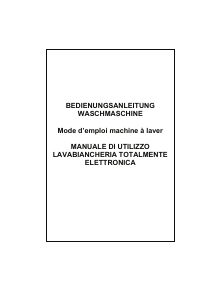 Bedienungsanleitung Exquisit WM 1405 Waschmaschine
