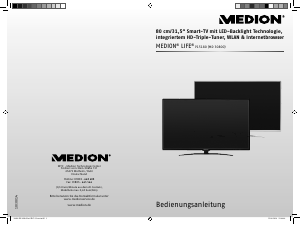 Bedienungsanleitung Medion LIFE P15180 (MD 30800) LED fernseher