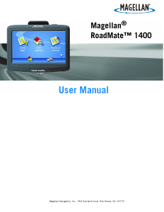 Handleiding Magellan RoadMate 1400 Navigatiesysteem