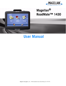Handleiding Magellan RoadMate 1430 Navigatiesysteem