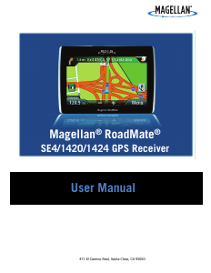 Bruksanvisning Magellan RoadMate 1420 Bilnavigator