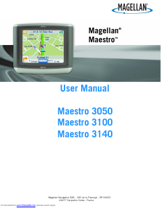 Handleiding Magellan Maestro 3140 Navigatiesysteem