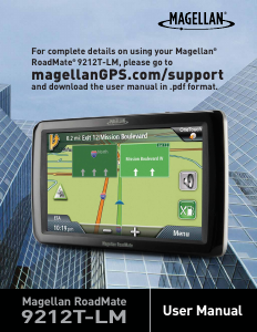 Bruksanvisning Magellan RoadMate 9212T-LM Bilnavigator