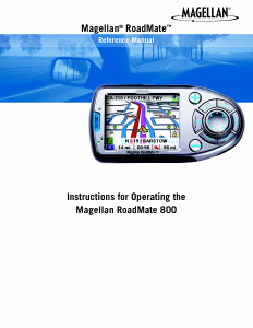 Manual Magellan RoadMate 800 Car Navigation
